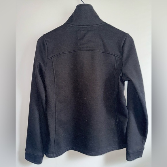 The North Face 1/4 Button Up Pullover Jacket Black Polyester Women Size Medium - Picture 2 of 12